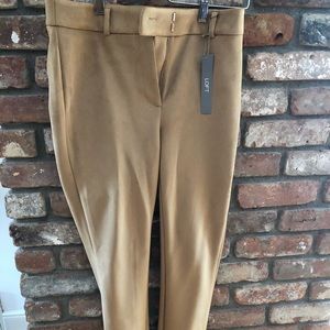 New with tags LOFT suede high-waisted pants